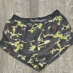 ChicknLegs Camouflage Pull-On Running Shorts Lined MultiColor Camo Print Size S